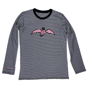 Bunny bat stripe t